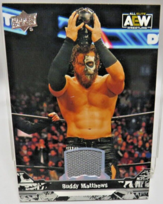 AEW Upper Deck 2023 Buddy Matthews Match Used Ring Mat Relic Wrestling Card