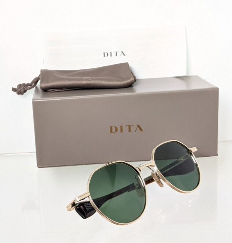 Pre-owned Dita Brand Authentic  Sunglasses Vers - One Dts 150 A 01 Gold 50mm Frame In Green