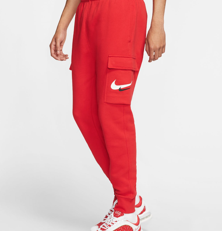 Nike joggers red tick hotsell