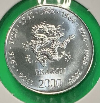 2000 Somalia 10 Shillings Dragon Coin