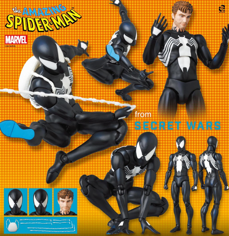 MAFEX No. 147/168 Spider-Man Black Costume Comic Ver. 155mm MAFEX No. 147/168 Spider-Man Black Costume Comic Ver. 155mm