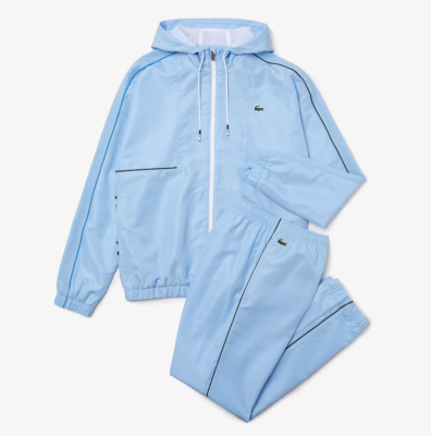 Light blue lacoste tracksuit clearance