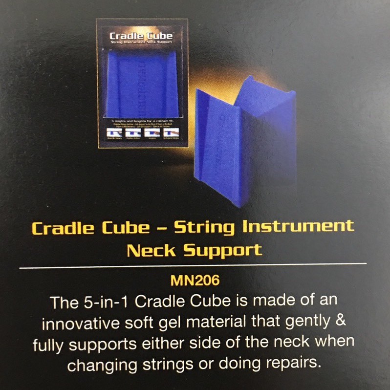 MUSIC NOMAD MN206 CRADLE CUBE STRING INSTRUMENT NECK SUPPORT SOFT GEL SUPPORT