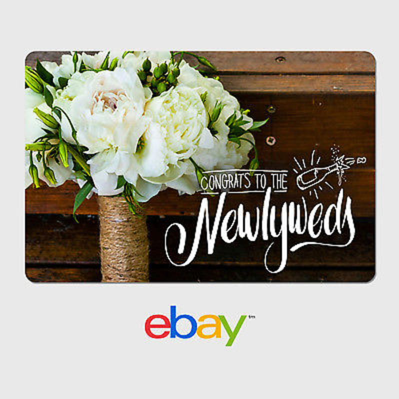 eBay Digital Gift Card - Wedding Newlyweds Email delivery