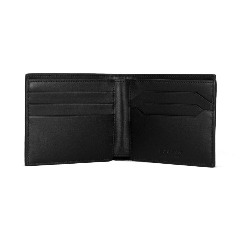 Pre-owned Montblanc Extreme 3.0 Leather Bifold Wallet Purse 6cc Card Holder Case For Men In Black