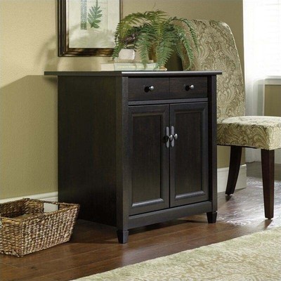 Sauder Edge Water Utility Stand in Estate Black