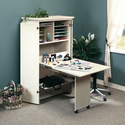 Harbor View Craft Armoire in Antique White