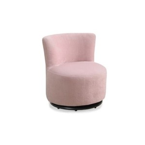 Juvenile Chair Swivel Fuzzy Pink Fabric Monarch