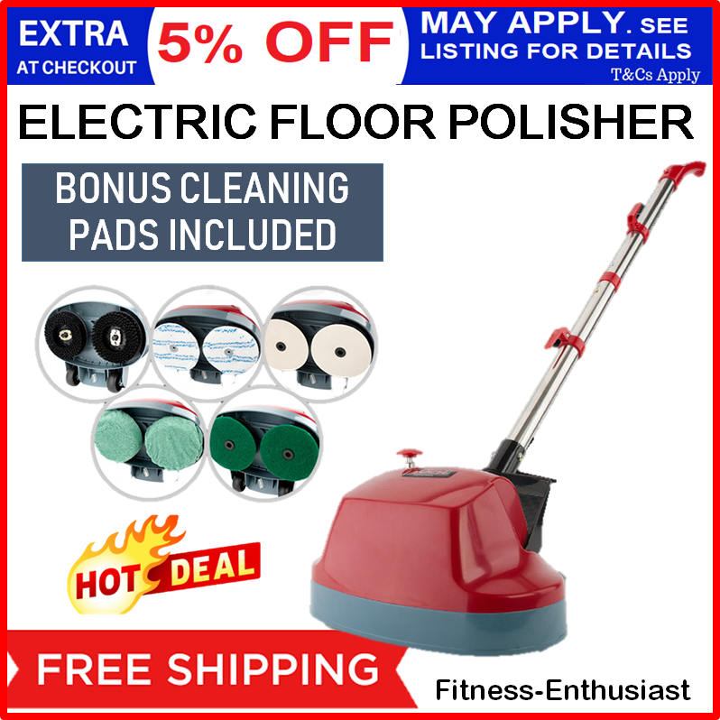 Electric Floor Polisher Machine Cleaner Buffer Scrubber Tile Hard