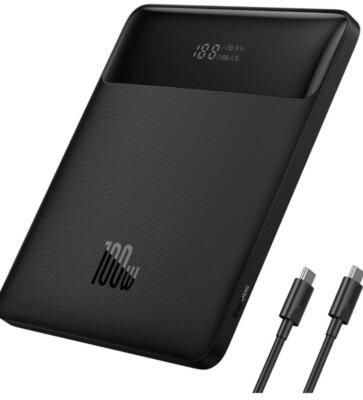 Baseus 100W PD Power Bank 20000mAh Fast Charging USB C External Battery Charger