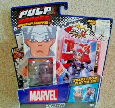Marvel Pulp Heroes Snap Bots Hulk Toy Snaps from 2D to 3D New Series 1  NEW