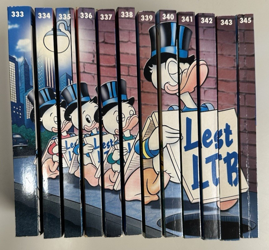 Walt Disney - 12 x Lustiges Taschenbuch aus 333 - 345 - Rckenbild - Ohne 344