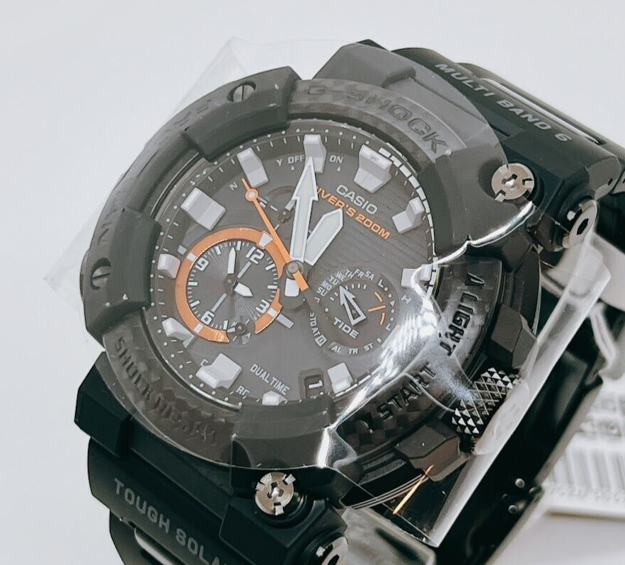Pre-owned Casio G-shock Gwf-a1000xc-1ajf Black Frogman Bluetooth Men's Watch 53.3mm 5623
