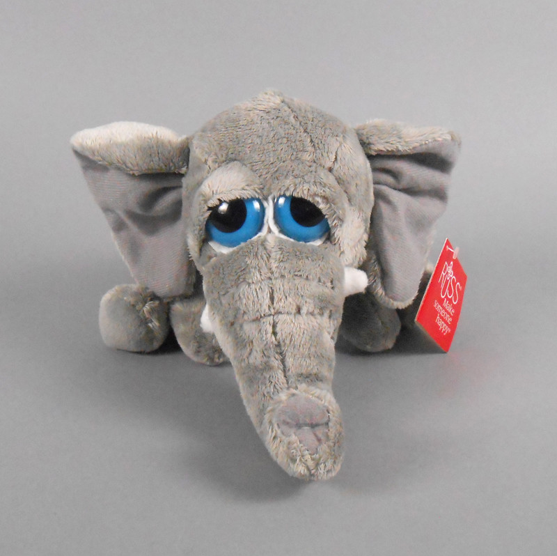 Russ Lil Peepers Gazoo Elephant Plush Grey Elephant 9