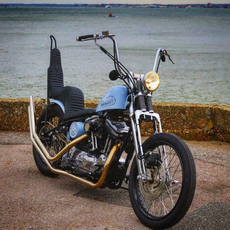 Harley-Davidson XL883 Custom Hardtail Springer Loads Spent! | in Poole