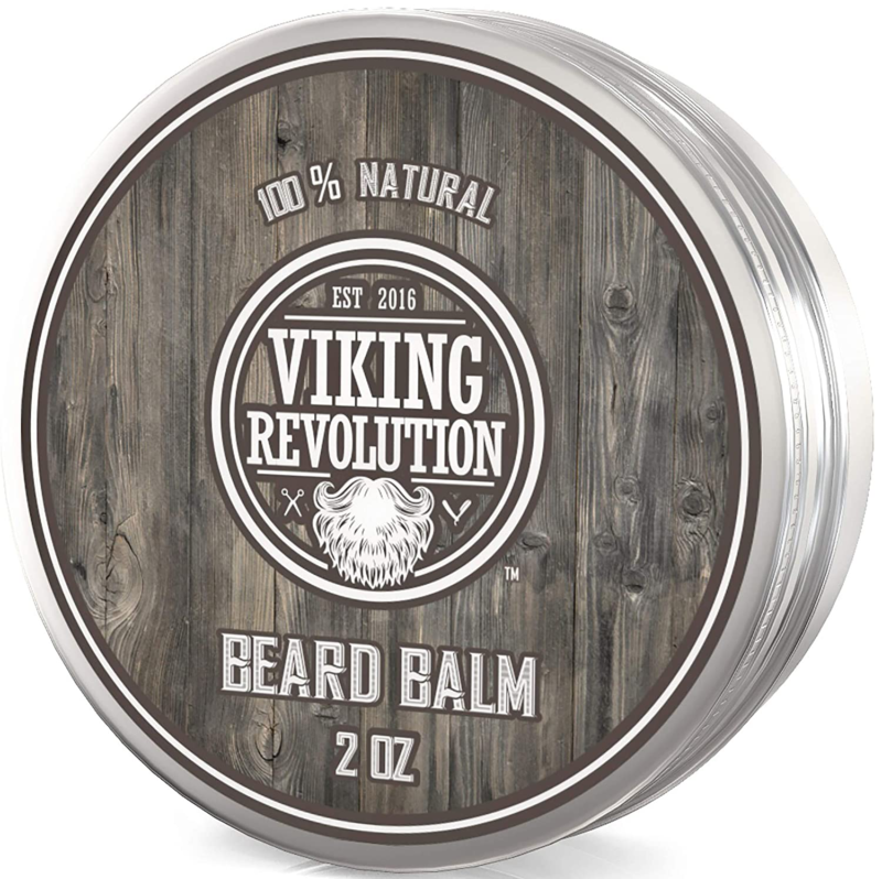 Viking Revolution Beard Balm - All Natural Grooming Treatment With Argan Oil  M