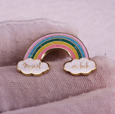 ''Magical as F**k'' Rainbow Brooch