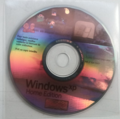 Microsoft Windows XP Home Edition Inclut Le Service Pack 3 Version 2002 CD