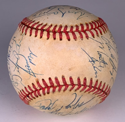 1989 Texas Rangers Team Autographed Signed Baseball AMCo LOA 26116