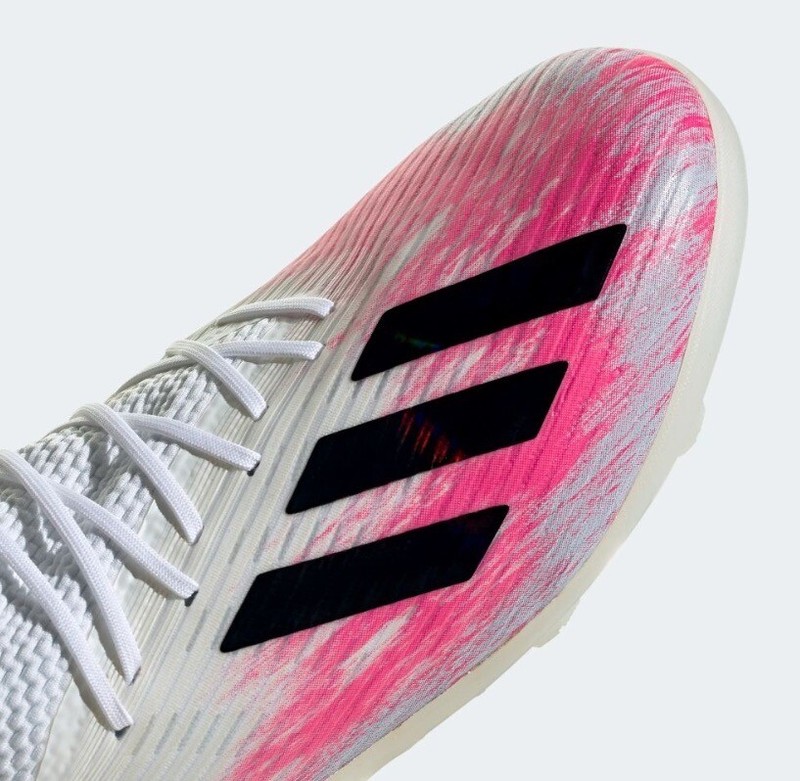 Adidas X 19.1 TF Turf Soccer Cleats Shoes White Pink EG7135