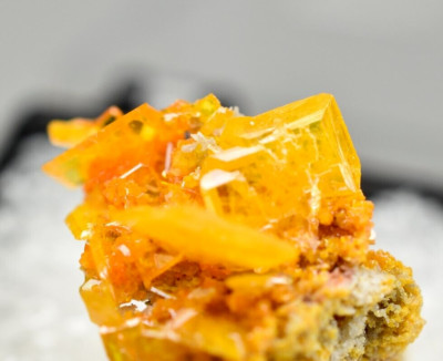 Wulfenite with Mimetite - San Francisco Mine, Sonora, Mexico