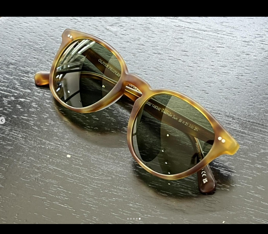 Pre-owned Oliver Peoples Desmon Sun 48mm Semi-matte Lbr /green Msrp$545 Cumberbatch's Fav