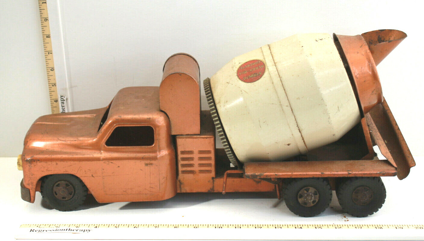 Vintage 1950's Structo Toys Ready-Mix Concrete Cement Mixer