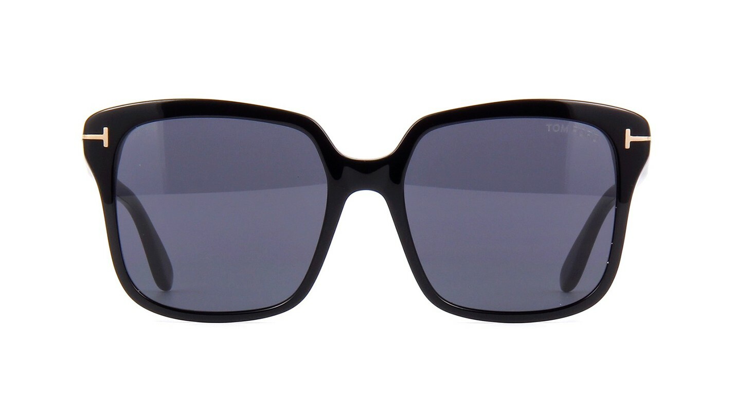Pre-owned Tom Ford Faye -02 Ft 0788 Black/dark Grey (01a) Sunglasses In Gray