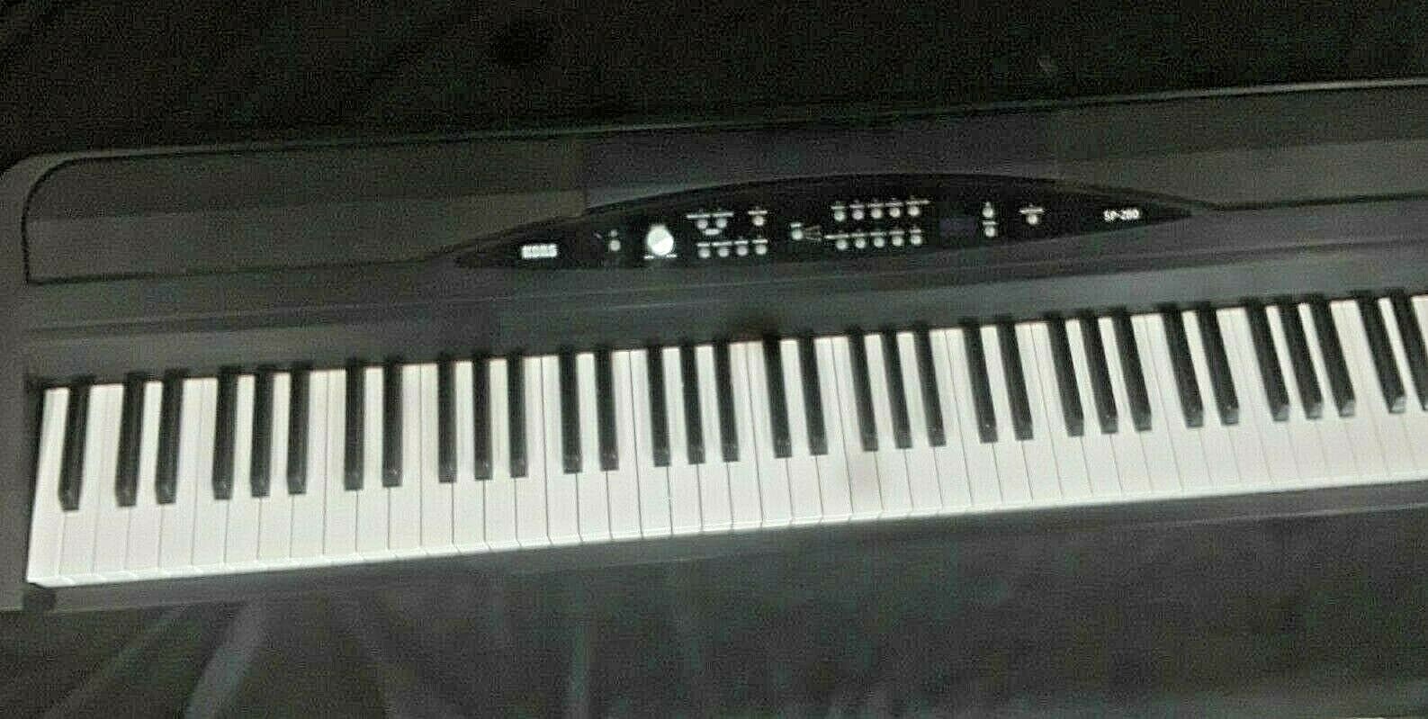Korg SP-280 Digital Piano with foot pedal and stand