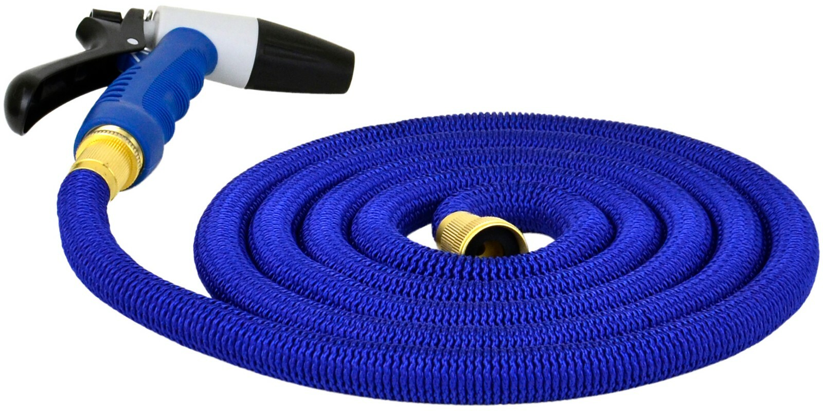 Deck Wash Expandable Hose Kit 15 Metres Spray Nozzle,Carry Bag, Brass