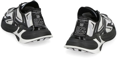 Pre-owned Dolce & Gabbana Fast Knit Low-top Sneakers In Black