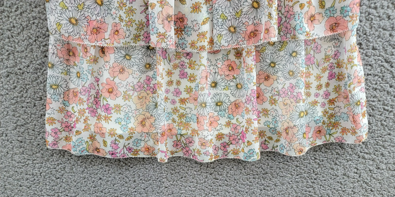 REISS Leela Jr Dress Little Girls' 5-6YPink Multi Floral Sleeveless Button Back - Picture 4 of 17