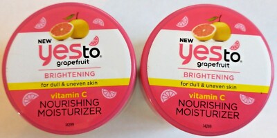 2X Yes To Grapefruit Brightening Vitamin C Nourishing Moisturizer 1.7 Fl Oz 
