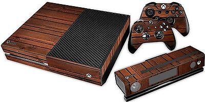 XBOX ONE DESIGN FOLIE INKL. CONTROLLER HOLZ 2 LOOK STICKER SCHUTZFOLIE AUFKLEBER