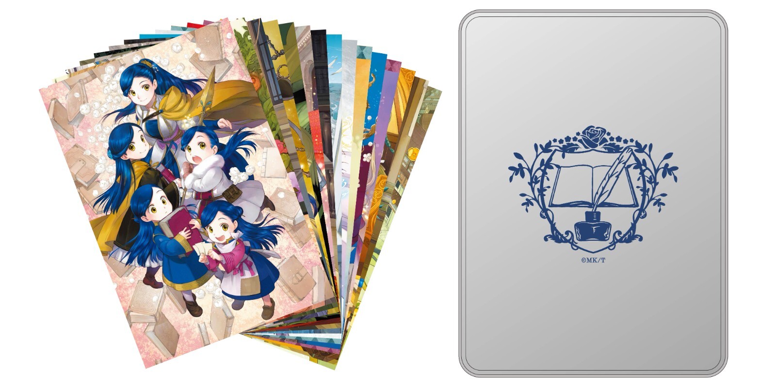 Ascendance of a Bookworm Memorial Postcard Set of 96 Tin Box