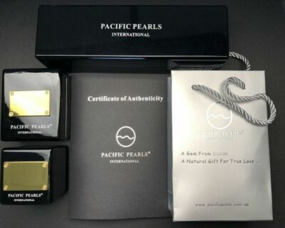 Pre-owned Pacific Pearls® 8mm Aaa Pearl Freshwater Necklace Black Statement Pearl Necklace