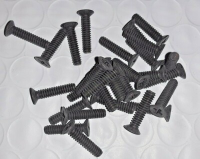 #4-40 x 1/2'' 100° FLAT HEAD PHILLIPS MACHINE SCREWS STAINLESS STEEL BLACK OXIDE