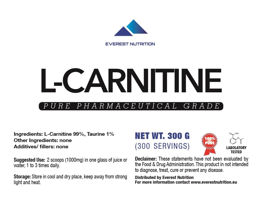 LCARNITINE REINES PHARMAZEUTISCHES QUALITÄTSPULVER