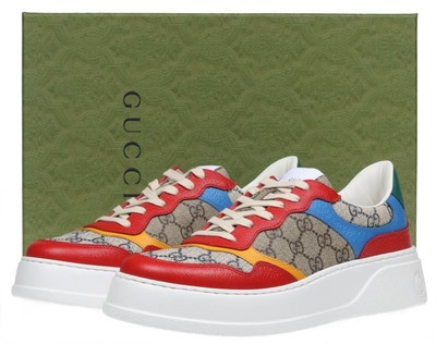 

НОВЫЕ МУЖСКИЕ КРОССОВКИ GUCCI GG GUCCISSIMA НА ПЛАТФОРМЕ GUCCI 10/США 10,5, Multicolor