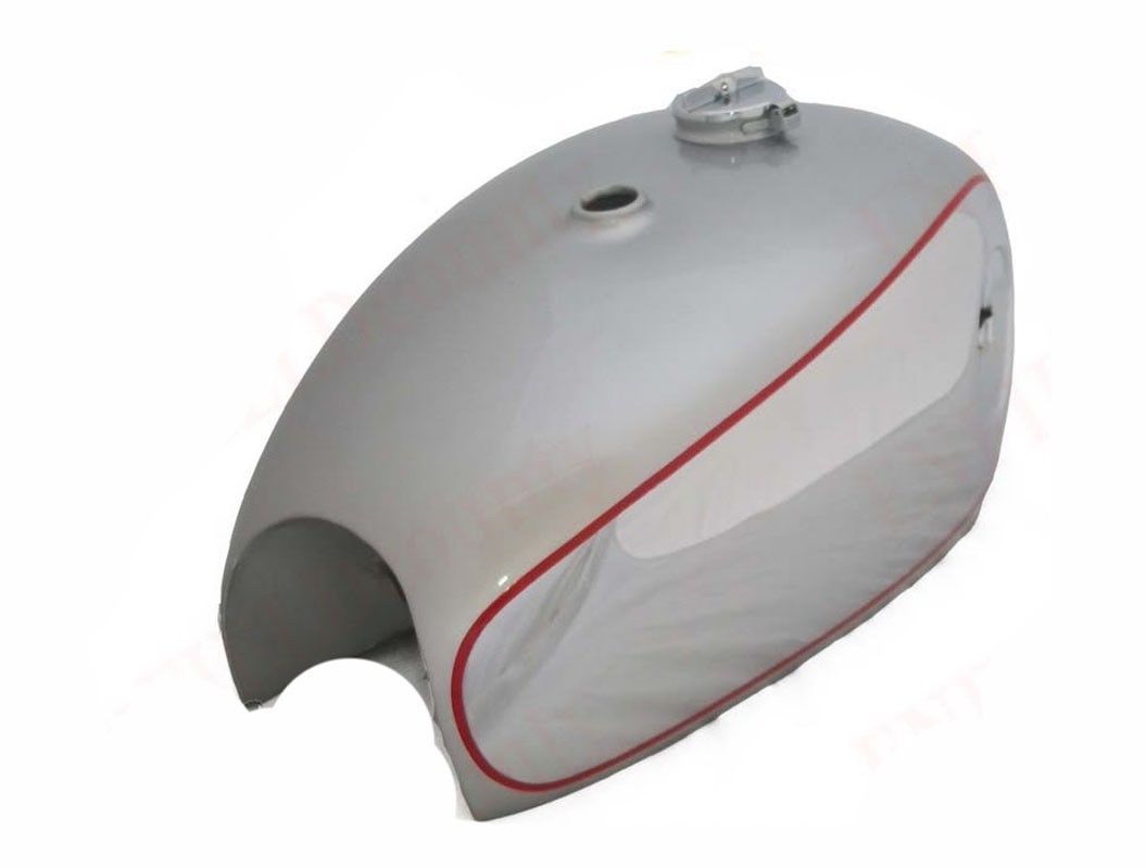 BSA Gold Star B34 A7 A10 Chrome Silver Painted 4 Gallon Petrol Tank With Cap  