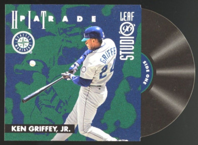 1996 Donruss Leaf Studio Hit Parade Die-Cut KEN GRIFFEY JR. 1035/5000 #2 SP