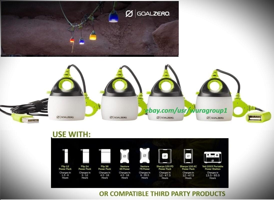 GOAL ZERO - Goal Zero ミニチェーン式LEDライト 4個パック Amazon.com : Goal Zero Light-A-Life Mini Chainable LED