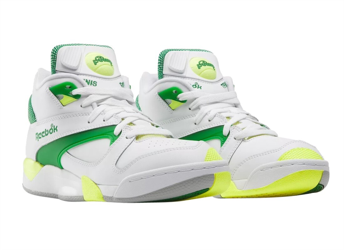 Pre-owned Reebok 2024  Court Victory Pump Size 11.5 100203282. Michael Chang Tennis Green In White