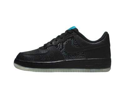 Nike Air Force 1 06 Space Jam для больших детей Black/Black-Lt Blue Fury (DN1434 001)