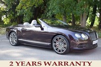 Bentley Continental 6.0 W12 GTC Speed Auto 4WD Euro 5 2dr Petrol Automatic