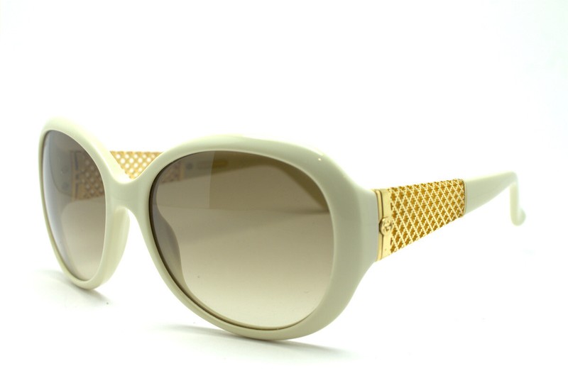GUCCI GG3693/S 3IZJD IVORY GOLD PLATED SUNGLASSES SIZE: 56