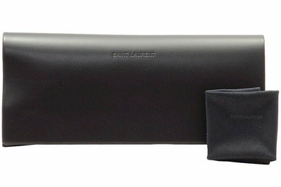 Pre-owned Saint Laurent Yves  Slm69-002-56 Black Sunglasses In Gray