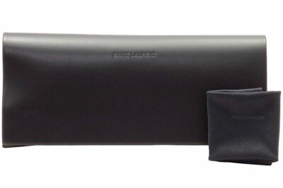 Pre-owned Saint Laurent Sl-m104/f 001 Sunglasses Black/grey Gradient Rectangle Shape 58mm In Gray