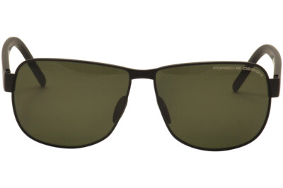 Pre-owned Porsche Design Men's P8633 P/8633 A Black Square Polarized Sunglasses 61mm In Green