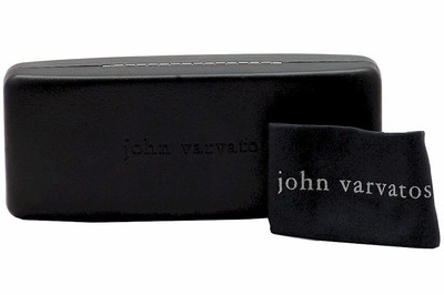 Pre-owned John Varvatos Sjv559 Sunglasses Men's Grey Crystal/grey Rectangle Shape 51mm In Gray